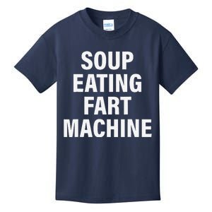 Soup Eating Fart Machine Funny Design Kids T-Shirt