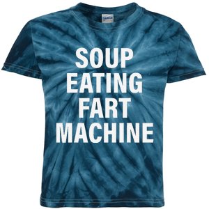 Soup Eating Fart Machine Funny Design Kids Tie-Dye T-Shirt