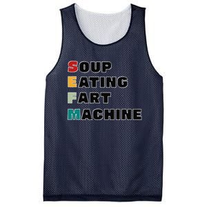 Soup Eating Fart Machine Mesh Reversible Basketball Jersey Tank