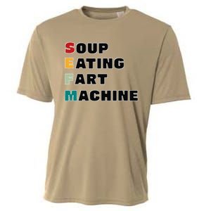 Soup Eating Fart Machine Cooling Performance Crew T-Shirt