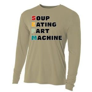 Soup Eating Fart Machine Cooling Performance Long Sleeve Crew