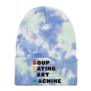 Soup Eating Fart Machine Tie Dye 12in Knit Beanie