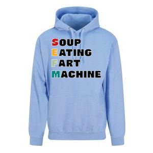 Soup Eating Fart Machine Unisex Surf Hoodie