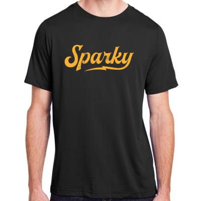 Sparky Electrician Funny Lineman Dad Retro Vintage Novelty Adult ChromaSoft Performance T-Shirt