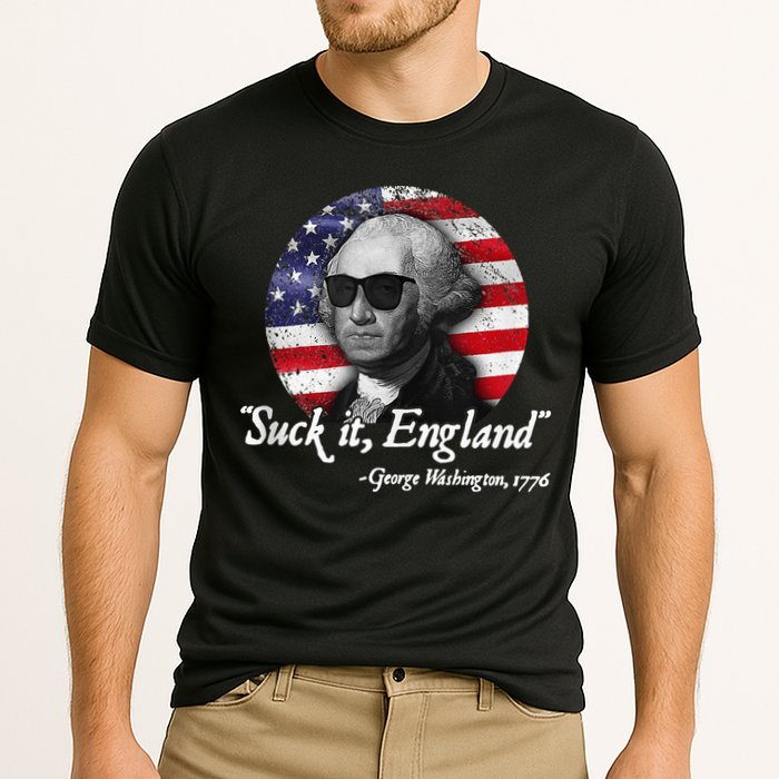 SuckIt England Funny 4th of July George Washington 1776 Cooling Performance Crew T-Shirt
