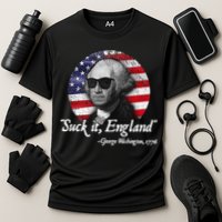 SuckIt England Funny 4th of July George Washington 1776 Cooling Performance Crew T-Shirt