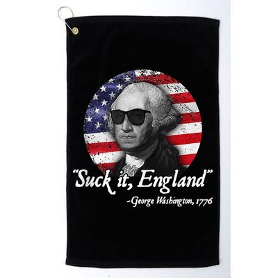 SuckIt England Funny 4th of July George Washington 1776 Golf Towel