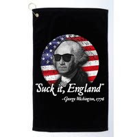 SuckIt England Funny 4th of July George Washington 1776 Golf Towel