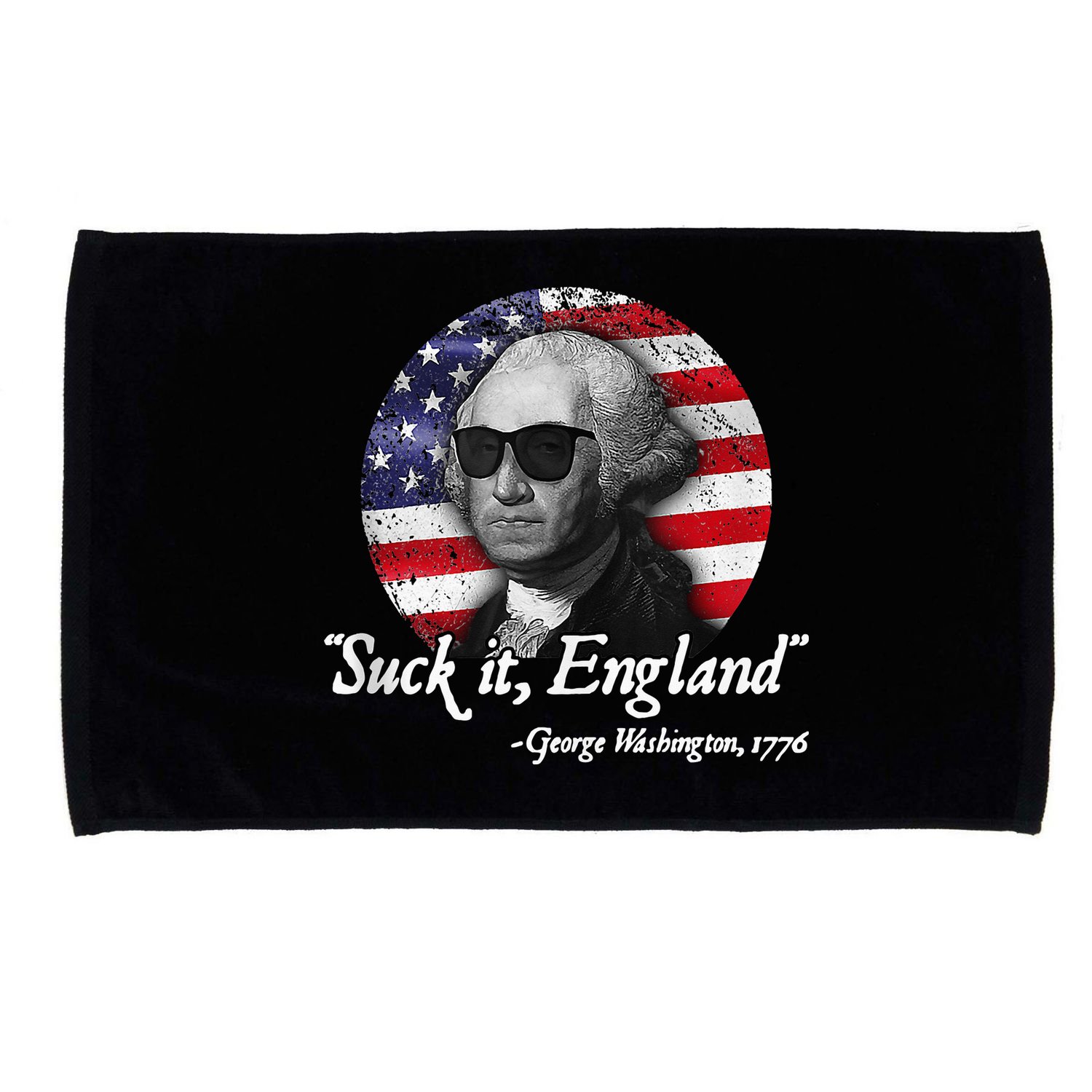 SuckIt England Funny 4th of July George Washington 1776 Microfiber Hand Towel