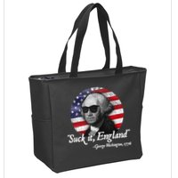 SuckIt England Funny 4th of July George Washington 1776 Zip Tote Bag