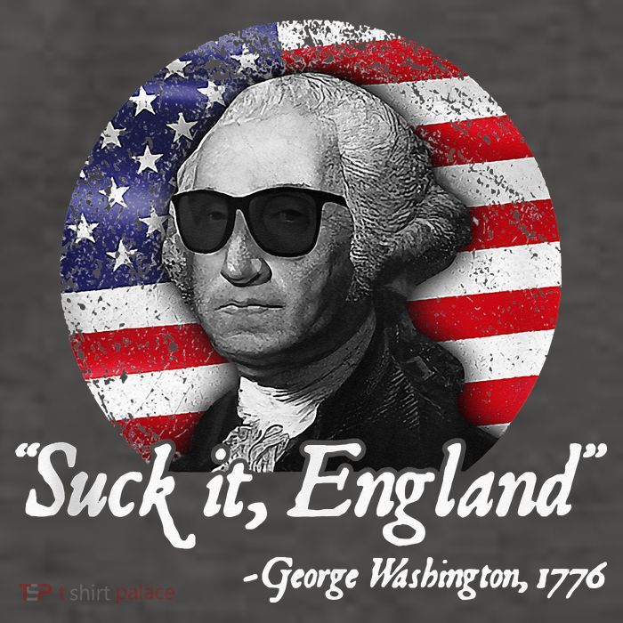 SuckIt England Funny 4th of July George Washington 1776 Vector Backpack