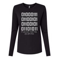 Software Engineers Funny Programming Coding Binary Code Womens Cotton Relaxed Long Sleeve T-Shirt