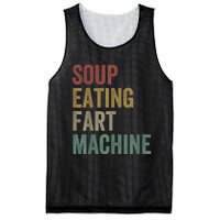 Soup Eating Fart Machine Funny Design Vintage Mesh Reversible Basketball Jersey Tank