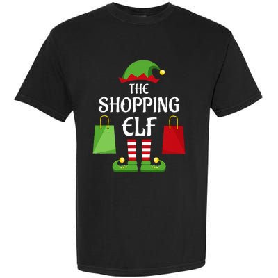 Shopping Elf Family Matching Group Christmas Shopper Garment-Dyed Heavyweight T-Shirt