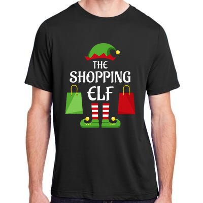 Shopping Elf Family Matching Group Christmas Shopper Adult ChromaSoft Performance T-Shirt