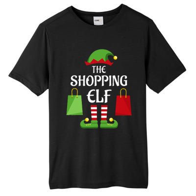 Shopping Elf Family Matching Group Christmas Shopper Tall Fusion ChromaSoft Performance T-Shirt