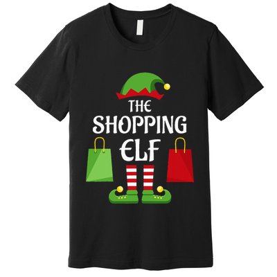 Shopping Elf Family Matching Group Christmas Shopper Premium T-Shirt