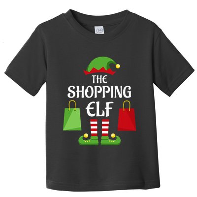 Shopping Elf Family Matching Group Christmas Shopper Toddler T-Shirt