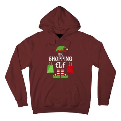 Shopping Elf Family Matching Group Christmas Shopper Hoodie