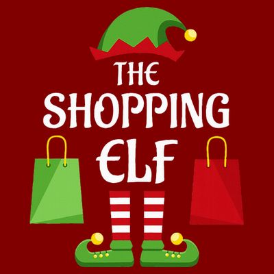 Shopping Elf Family Matching Group Christmas Shopper T-Shirt