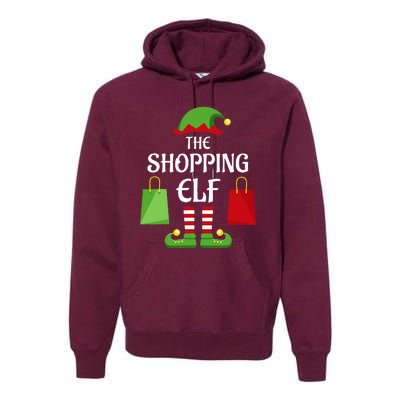 Shopping Elf Family Matching Group Christmas Shopper Premium Hoodie