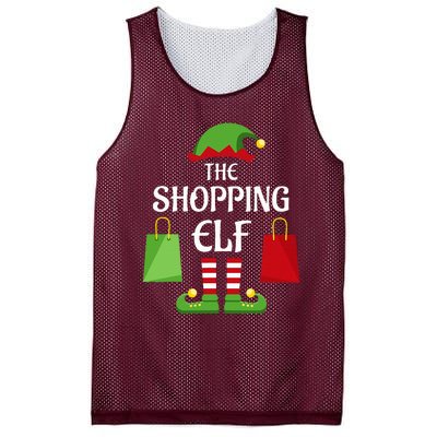 Shopping Elf Family Matching Group Christmas Shopper Mesh Reversible Basketball Jersey Tank