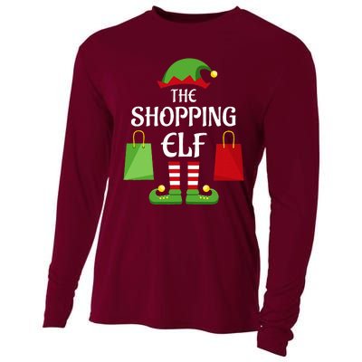 Shopping Elf Family Matching Group Christmas Shopper Cooling Performance Long Sleeve Crew