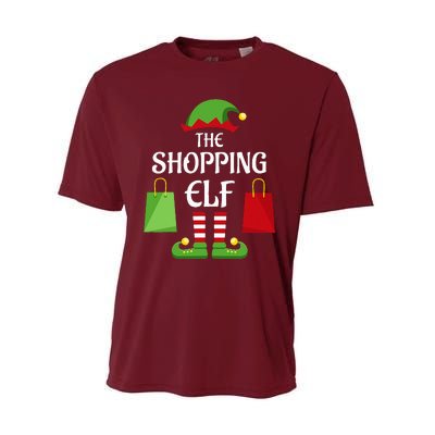 Shopping Elf Family Matching Group Christmas Shopper Performance Sprint T-Shirt