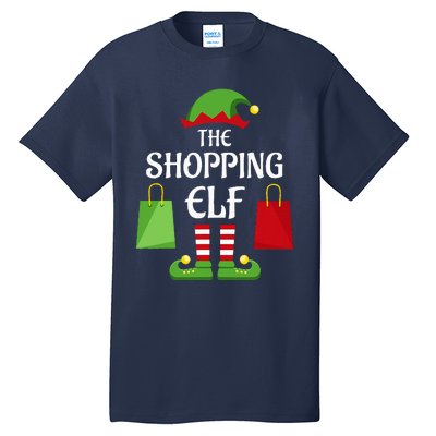 Shopping Elf Family Matching Group Christmas Shopper Tall T-Shirt