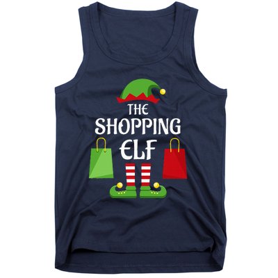 Shopping Elf Family Matching Group Christmas Shopper Tank Top