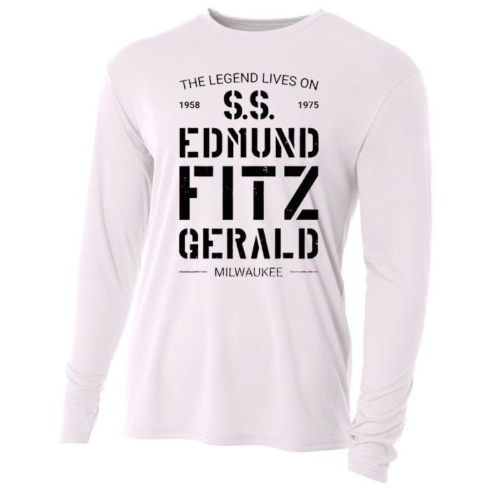 S.S. Edmund Fitzgerald Cooling Performance Long Sleeve Crew