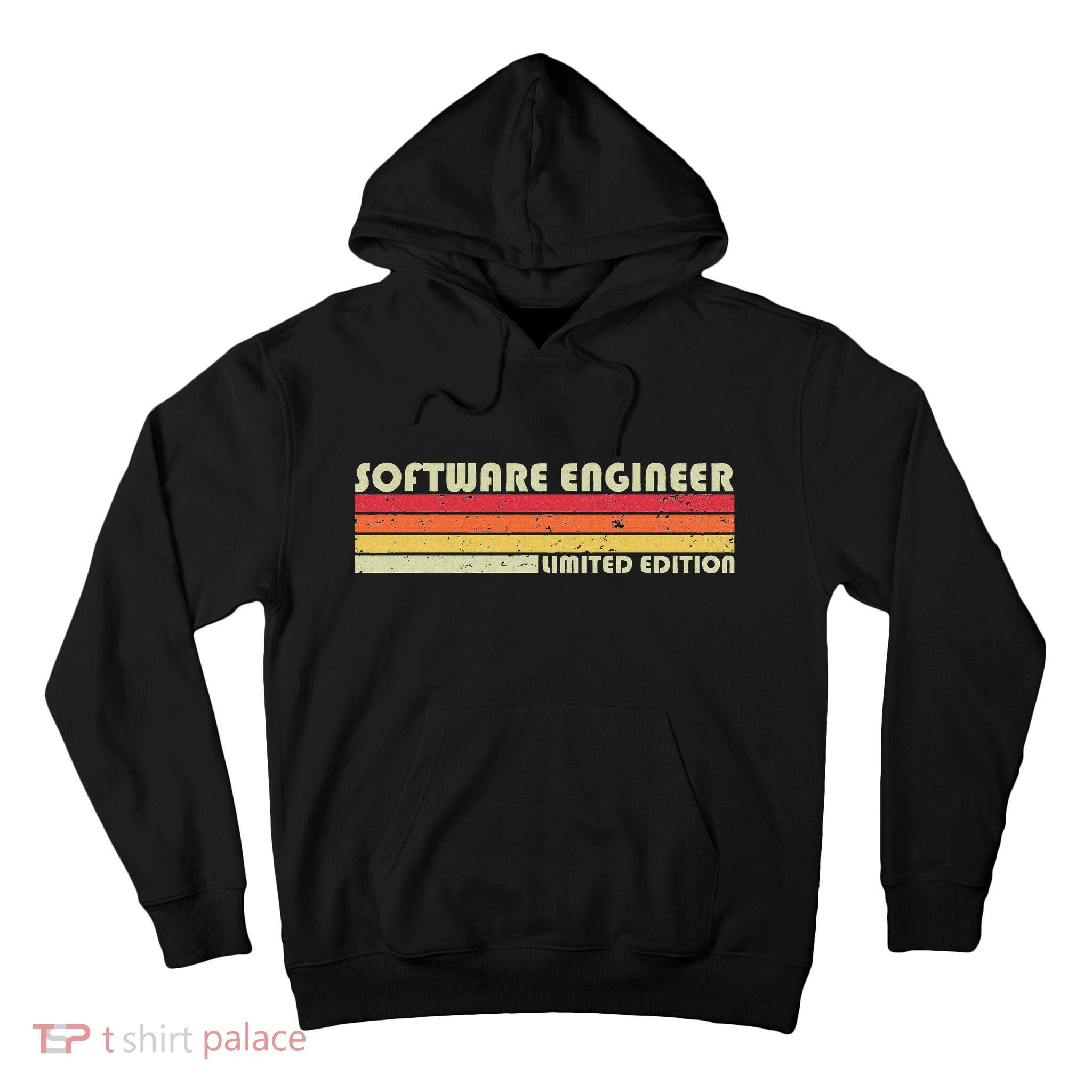 Software Engineer Funny Job Title Profession Birthday Worker Tall Hoodie