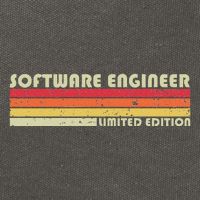 Software Engineer Funny Job Title Profession Birthday Worker Cotton Canvas Backpack