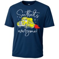 Seatbelts Everyone Funny Magic School Bus Driver Job Pride Cooling Performance Crew T-Shirt