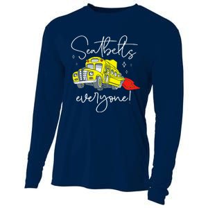 Seatbelts Everyone Funny Magic School Bus Driver Job Pride Cooling Performance Long Sleeve Crew