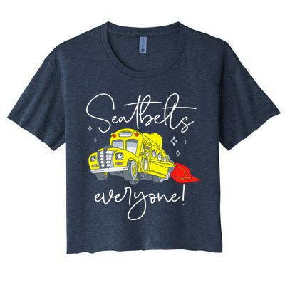 Seatbelts Everyone Funny Magic School Bus Driver Job Pride Crop Top