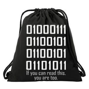 Software Engineers Funny Programming Coding Binary Code Drawstring Bag