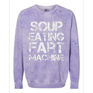 Soup Eating Fart Machine Colorblast Crewneck Sweatshirt