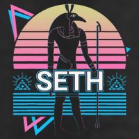 Seth Egyptian God Ancient Egypt 7 Panel Mesh Trucker Snapback Hat