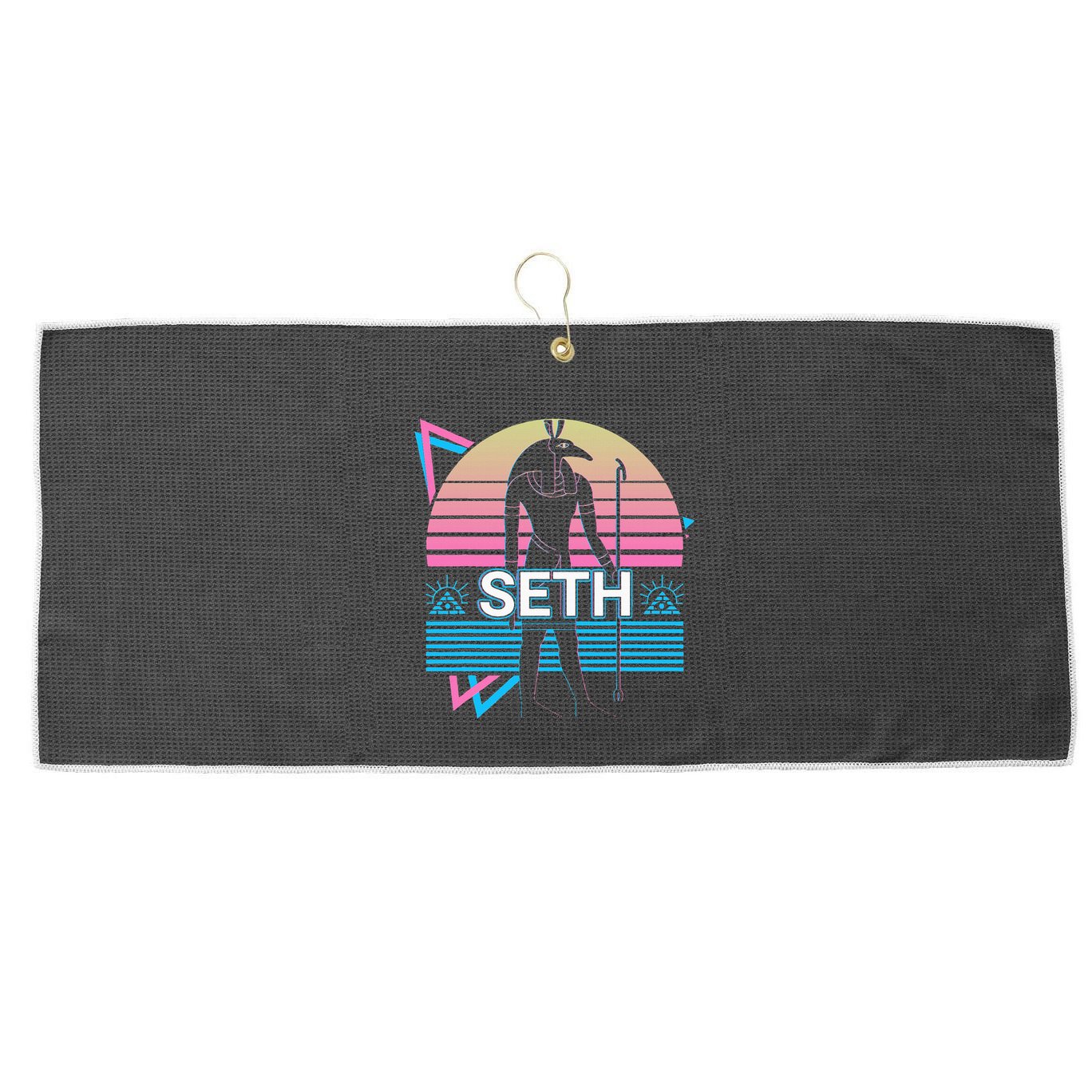 Seth Egyptian God Ancient Egypt Large Microfiber Waffle Golf Towel