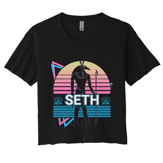 Seth Egyptian God Ancient Egypt Women's Crop Top Tee