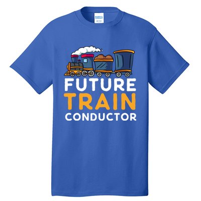 Steam Engine Gift For Future Train Conductor Tall T-Shirt