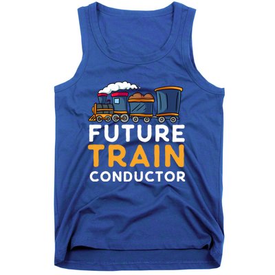 Steam Engine Gift For Future Train Conductor Tank Top