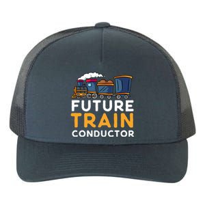 Steam Engine Gift For Future Train Conductor Yupoong Adult 5-Panel Trucker Hat