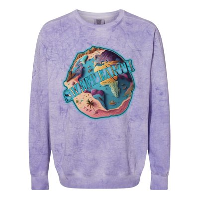 Sweet Earth Great Gift Colorblast Crewneck Sweatshirt