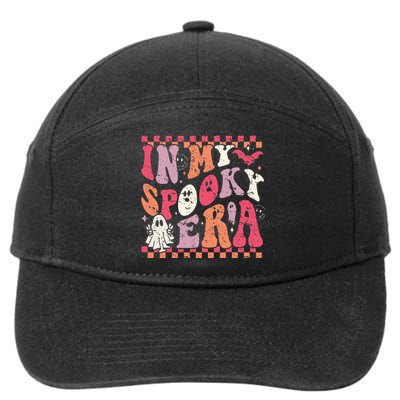 Spooky Era Groovy Halloween Ghost Costume 7-Panel Snapback Hat