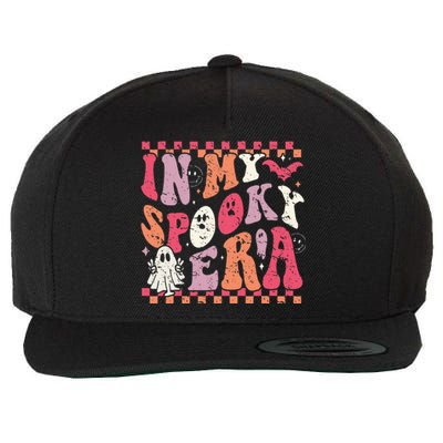 Spooky Era Groovy Halloween Ghost Costume Wool Snapback Cap