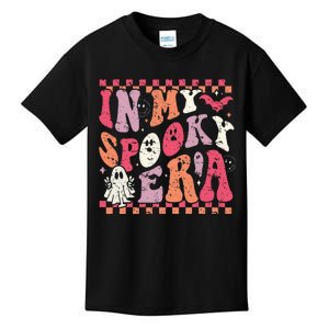 Spooky Era Groovy Halloween Ghost Costume Kids T-Shirt