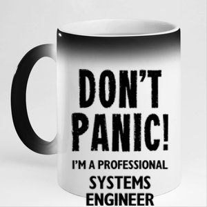 Systems Engineer Gift 11oz Black Color Changing Mug