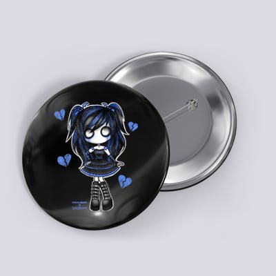 Spookscene Emo Girl Drawing Soft Goth Mall Goth Alt Blue Button